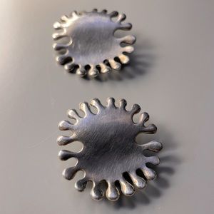 ANGELA CUMMINGS FOR TIFFANY & CO. Clip-On Sterling Silver Earrings